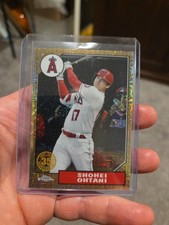 Topps 2022 Series 1 1987 Chrome Silver Pack Mojo Shohei Ohtani #T87C-1 Angels