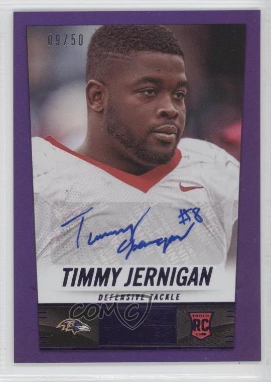 Timmy Jernigan Panini Score #430 Hot Rookies Autograph Purple