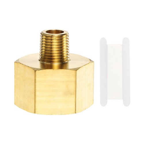 Brass Pipe Fitting 1/8" NPT Male to 1/2" NPT Female Reducer Adapter
