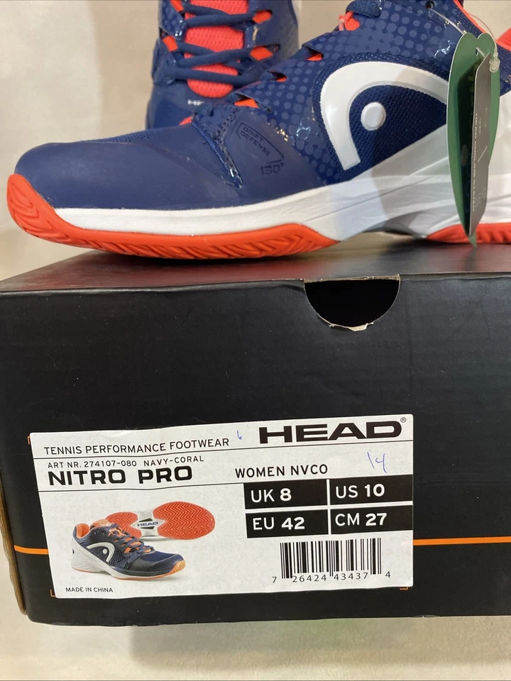 Head Nitro Pro Tennis Shoes *Discontinued* Hard Court Tennis 🎾 Women’s Size 10 - Image 2 of 4