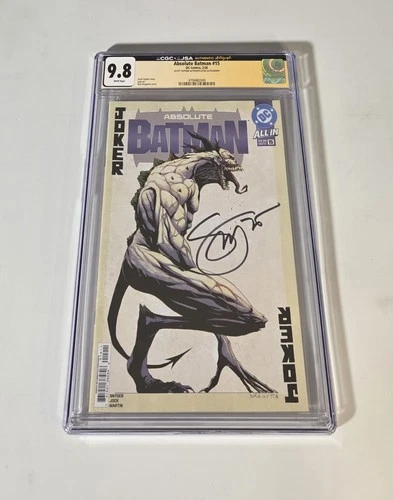 🔥 Absolute Batman #15 CGC JSA 9.8 Grade 1st First Print SIGNED Scott Snyder 🔥
