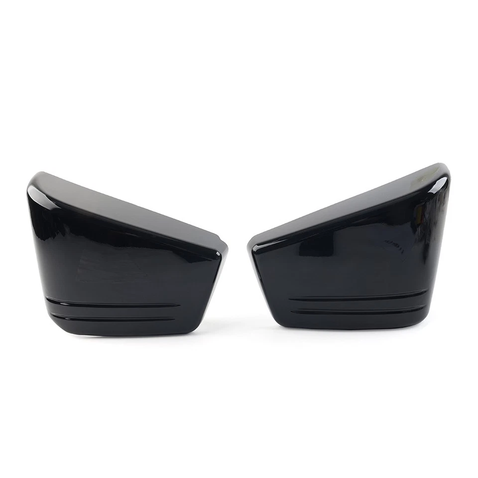 Carenado negro brillante cubierta lateral de batería para Honda VTX 1800 C personalizado 2002-2008 Foto 2 de 4