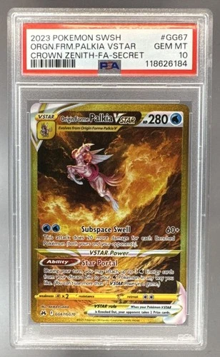 184 Origin Forme Palkia VSTAR 2023 Pokemon Sword Shield Crown Zenith GG67 PSA 10