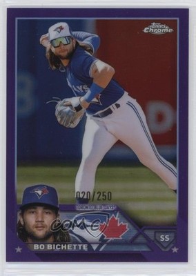 2023 Topps Chrome Purple Refractor 20/250 Bo Bichette #11 0b0g