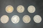 BARBER DIMES~LOT OF 8~1916S, (2)1916, 1910D, 1911S, 1912, 1913, 1914~90% SILVER