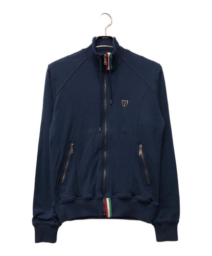 Authentic DOLCE & GABBANA DG Emblem Sweat Jacket 44 Navy Men GU.G1007G #1057