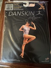 Danskin 1331 Platinum Footed Ultra Shimmery Dance Tights Pink Size B