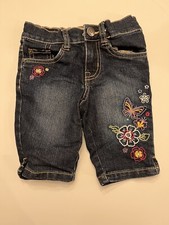 Est 1989 Place Kids Jean Shorts with Design on Leg Size 5