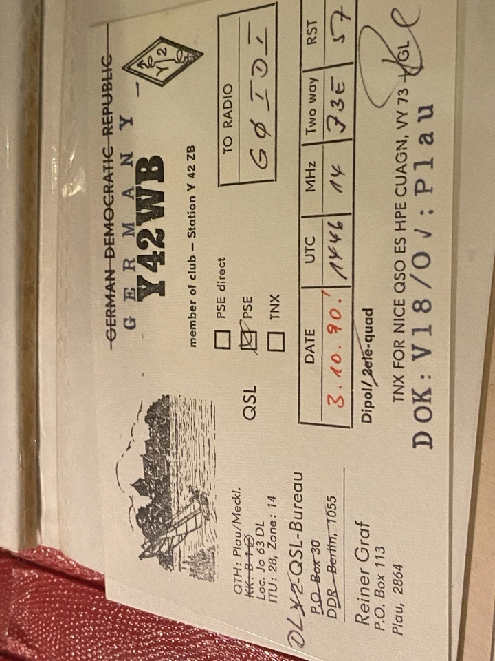 40 QSL Cards From 1980s  - Image 4 of 4