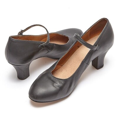 Bloch Ladies Cabaret Character Dance Shoes Leather Size 7 leather upper 
