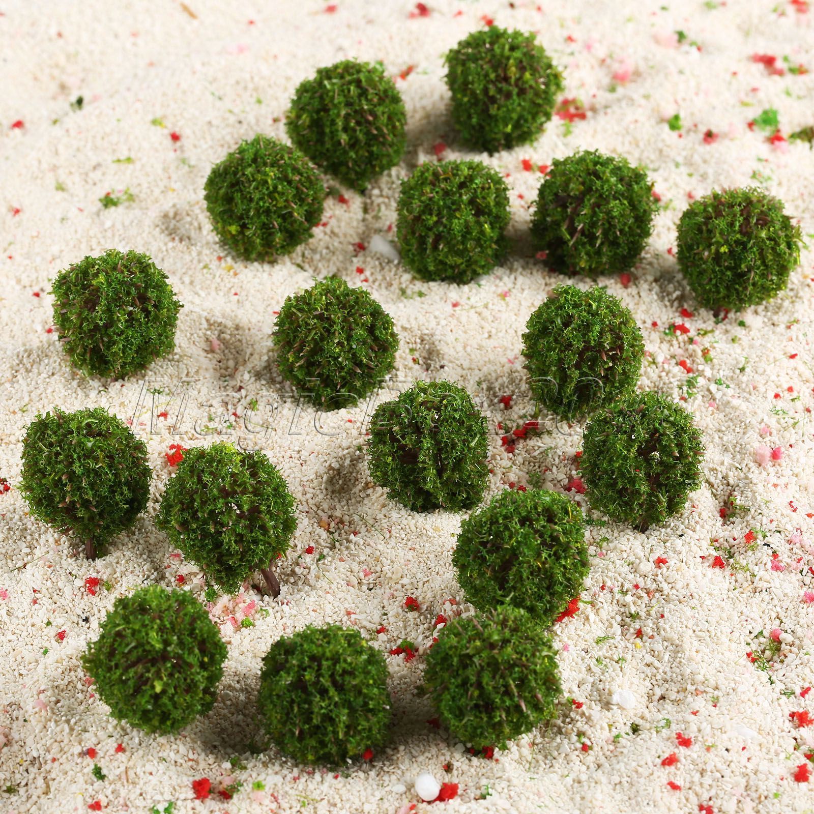 35mm Landscape Scenery Topiary Model Trees 30pc Train Diorama Layout OO HO Scale