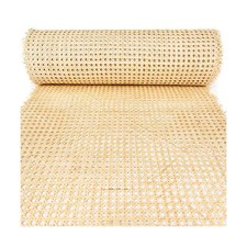 24" Width Rattan Cane Webbing Roll 9 Feet Hexagon Weave Rattan Fabric Furnitu...