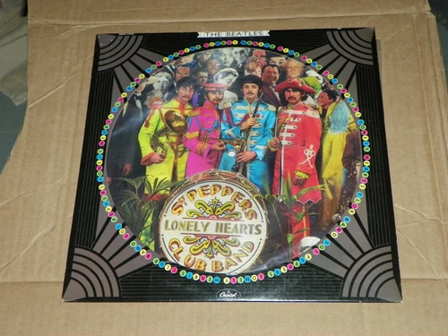BEATLES RARE Picture Disc NEVER PLAYED *Sgt. Pepper's* PROMO-free lp