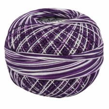 Lizbeth Egyptian Cotton Crochet Thread Size 20 Color 141 Purple Twist