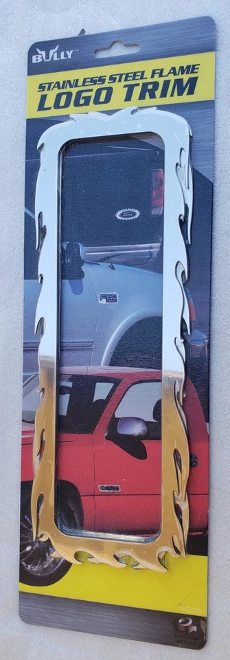 ACERO INOXIDABLE LLAMA LOGO MOLDURA FORD F-250 SUPERDUTY 99-04. Foto 2 de 4