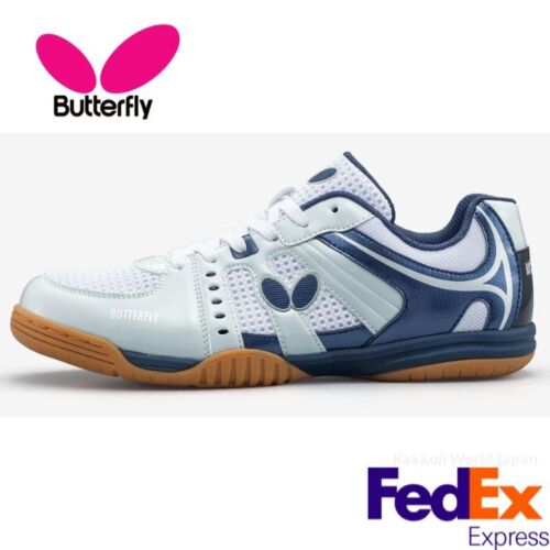Butterfly Table Tennis Shoes Lezoline Unizes NAVY 93680 178 NEW!! WIDE UNISEX - Foto 1 di 12