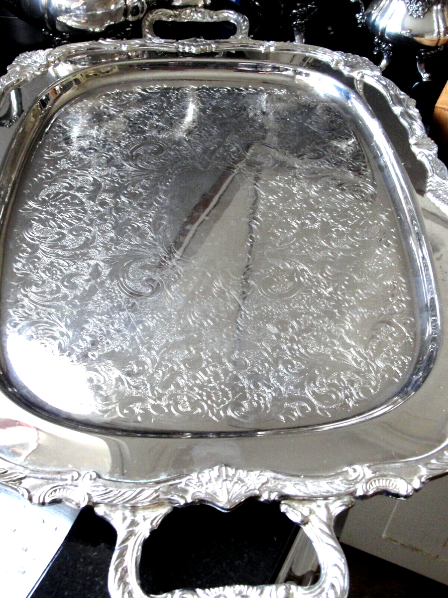 Baroque by Wallace Tea / Coffee Nine Piece Set with Footed Tray | eBay