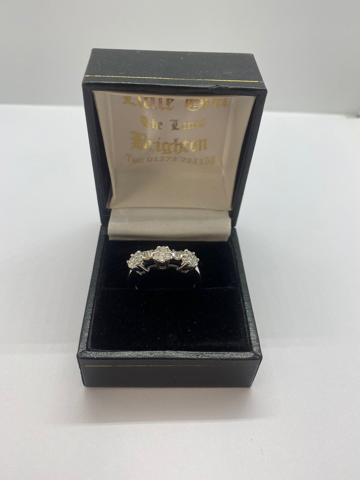Diamond Cluster Ring With Baguettes