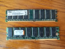 ✔ TESTED KIT DUAL CANAL Mémoire Pc Bureau 1G DDR  PC3200 400MHz  non-ecc