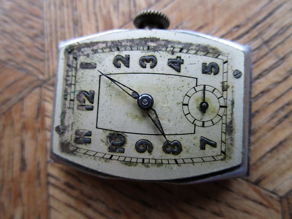 Vintage Chromed ANONYMOUS Rectangular Manual Watc… - image 5