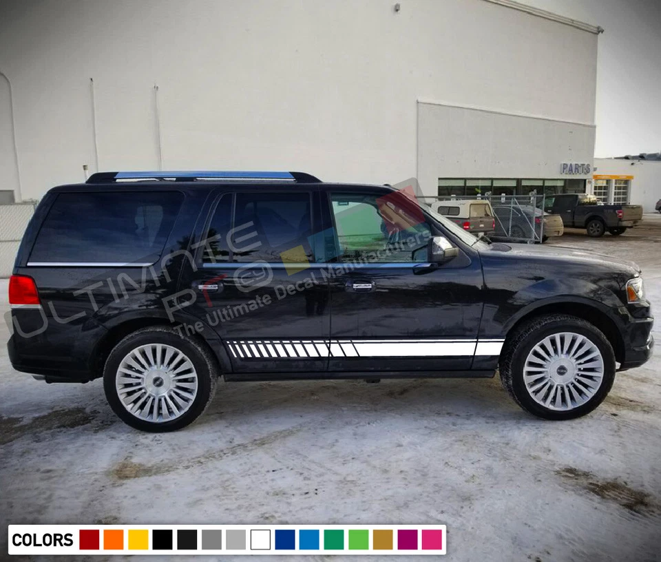 Calcomanía adhesiva para Lincoln Navigator kit de cuerpo a rayas ala labial parachoques rejilla Foto 4 de 4
