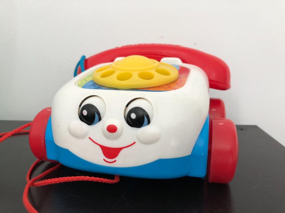 téléphone à tirer fisher price vintage mattel 2000 jouet ancien à