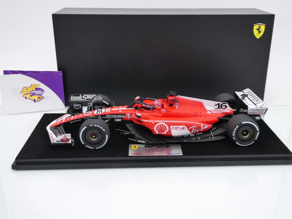Look Smart LS18F1049 # Ferrari SF-23 F1 Las Vegas GP 2023 Charles Leclerc 1:18 - Bild 3 von 4