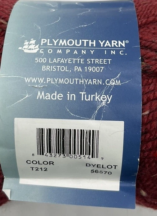 Plymouth Encore Tweed Yarn "Rust" 1 Skein #1020 - Image 2 of 3