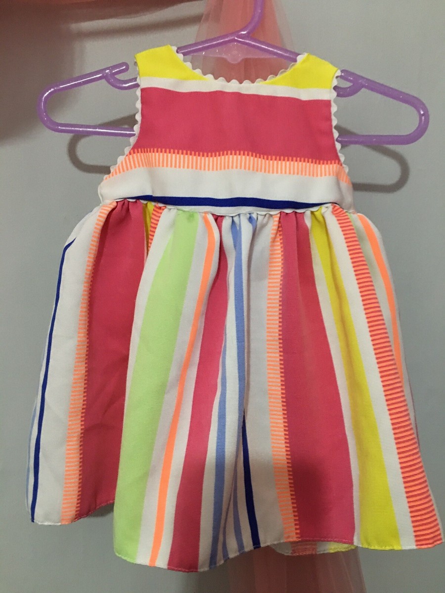 Lovely Baby Girls Junior J Jasper Conran Colourful Striped Summer Dress  0-3m🌸 - Main Image