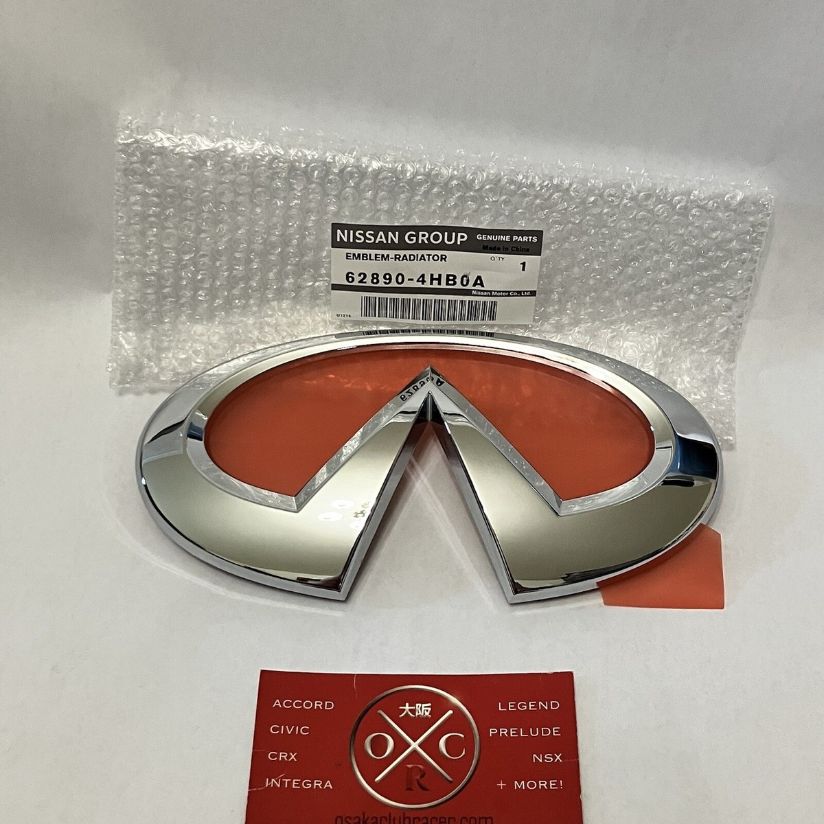 N‪ ·͜·様へ♥7/4 Genuine Front Grille Emblem Logo ⭐OEM⭐ INFINITI Q50 2014-2024