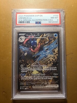 PSA 8 Greninja ex SVP 132 Pokemon Shrouded Fable Black Star Promo