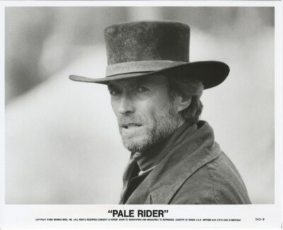 Palw Rider Clint Eastwood Pale Rider 1985 Western Cowboy Hat Close up Original ...