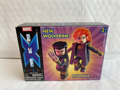 BNIB Marvel X-Men Minimates Serie Neue Wolverine & Phoenix Mini-Figur Set