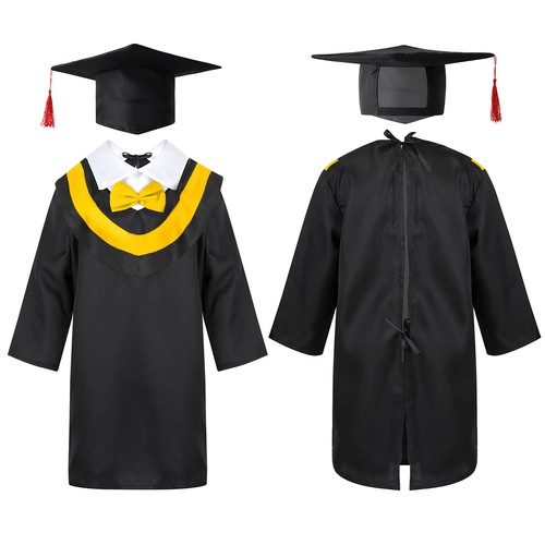 Unisex Kids Graduation Gown Cap Uniform for Preschool Primary School Ceremony - Picture 176 of 187