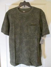 Falls Creek Garment Washed Pocket Tee Shirt, Olive, Adult Sizes M or L