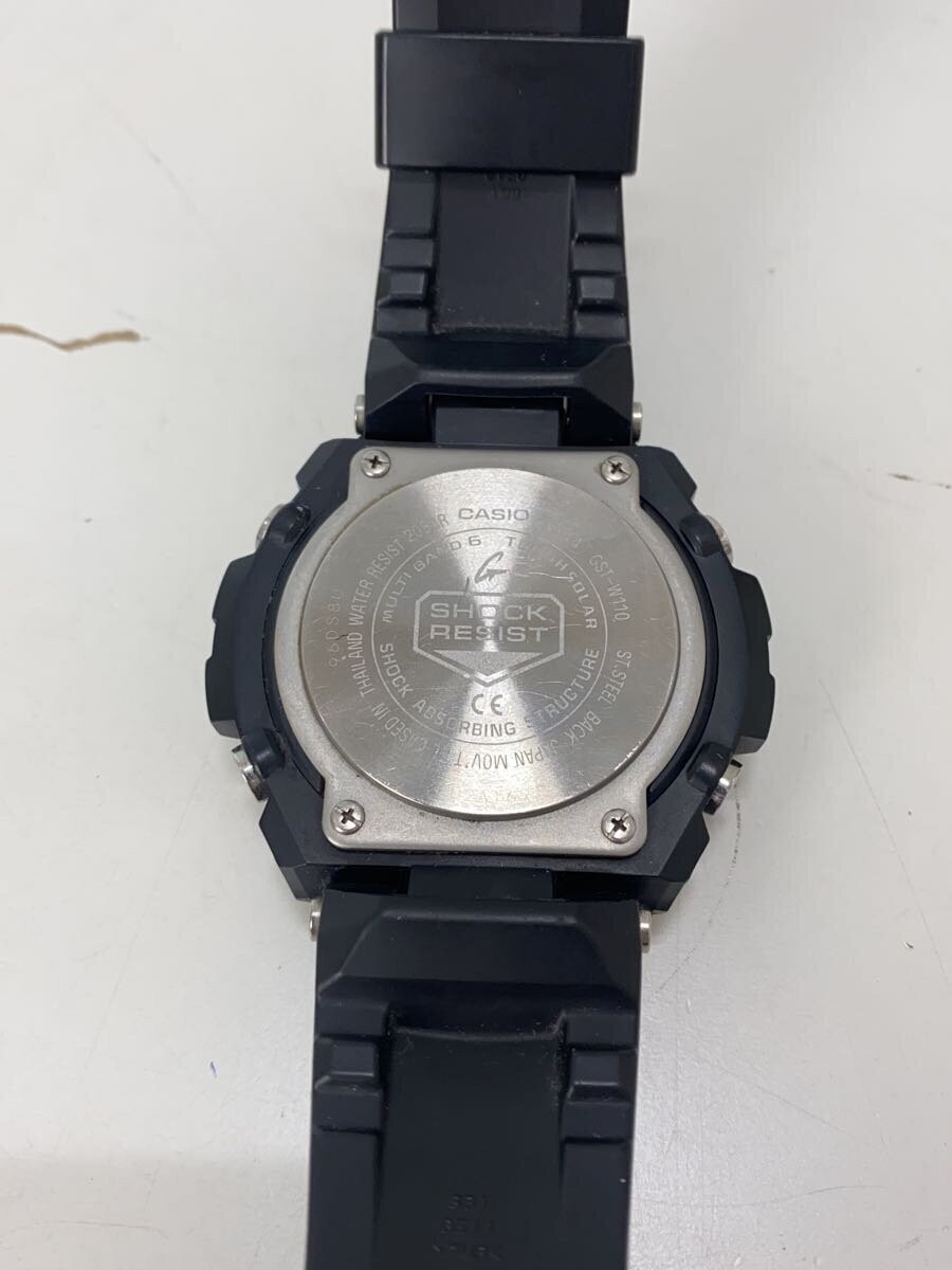 美品 良品 G-SHOCK 時計 GST-W110 CASIO G-SHOCK GST-W110-1AJF Black/Silver Resin Tough Solar