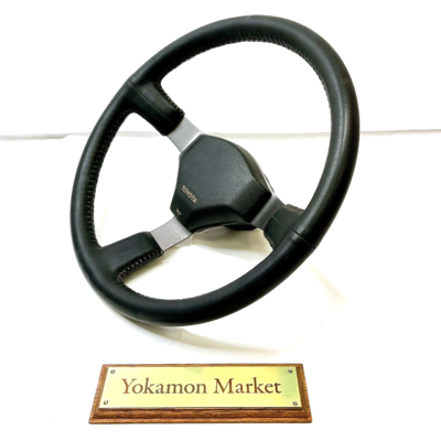 JDM TOYOTA Genuine AE86 Levin Trueno Leather Steering Wheel Rare