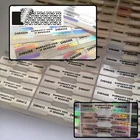 Tamper Proof Stickers Dogbone Shape with Security Hologram Unique Serial Numbers