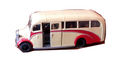 Commer Commando Coach 1950 S1 UNBEMALT OO Scale Langley Models Bausatz 1/76 Metall