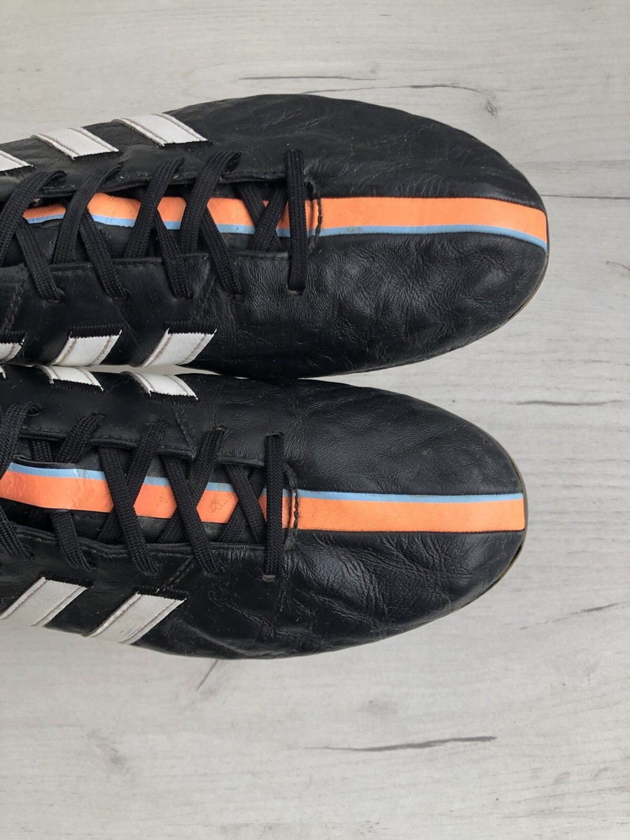 Adidas 11Pro SG Leather Black Orange Football Rare Cleats