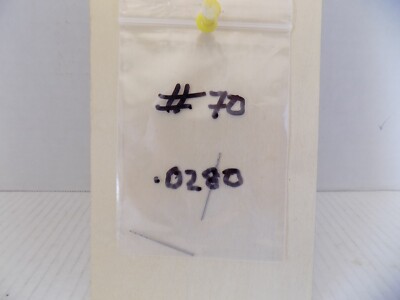 2) #70  .0280  DIA. DRILL BIT UNBRANDED PO   NIB