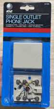AT T Single Outlet Phone Jack No. 24183 Vintage 1994 New Old Stock