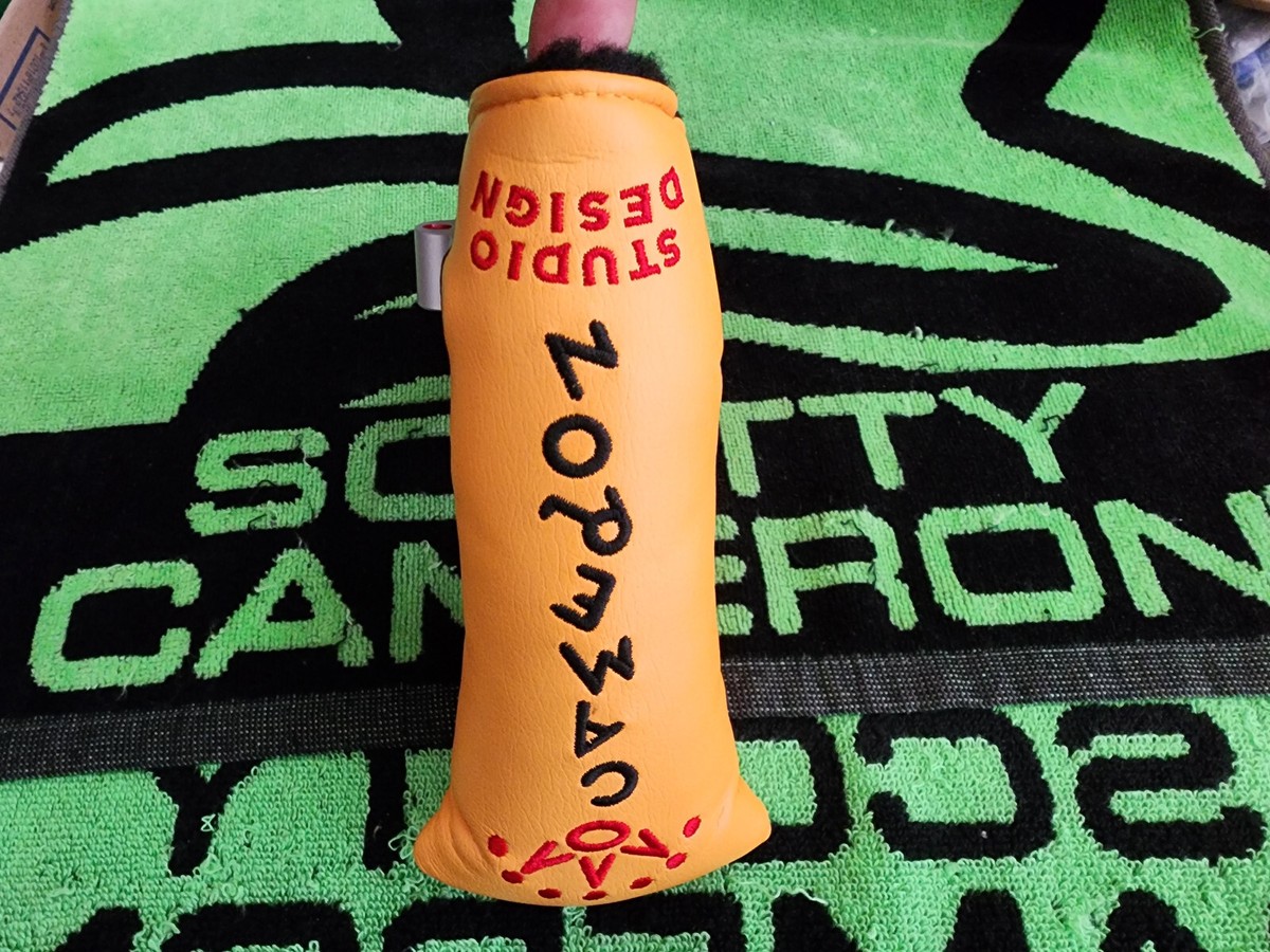 Rare Scotty Cameron Studio Design Yellow Putter Headcover blade