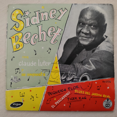 SIDNEY BECHET con Claude Luter y su Orquesta - PEQUEÑA FLOR +3 EP SPAIN 1959 VG+