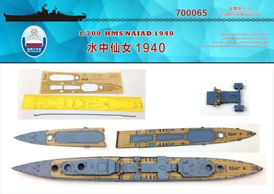 Shipyardworks 1/700 Wooden Deck HMS NAIAD for Flyhawk FH1112 (700065)