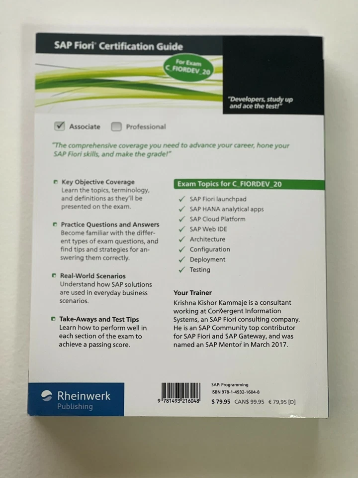 SAP FIORI CERTIFICATION GUIDE: DEVELOPMENT ASSOCIATE EXAM By Krishna Kishor VG - Image 2 of 4