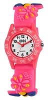 Kinder Armbanduhr MäDchen Kinderuhr Girl Analog Watch Silikonarmband Pink Qbos