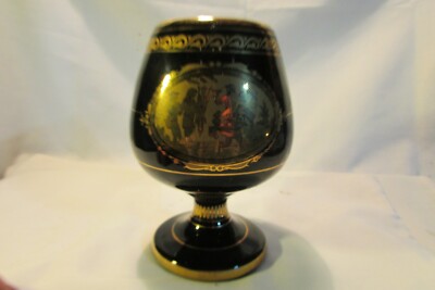 GRIECHISCHER 24 K GOLD - SCHWARZER KELCH - HAND MADE IN GREECE