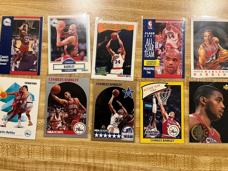  Charles Barkley Lot Of 10 Cards