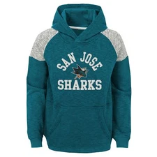 Outerstuff NHL Youth (8-20) San Jose Sharks Linebacker Fleece Hoodie